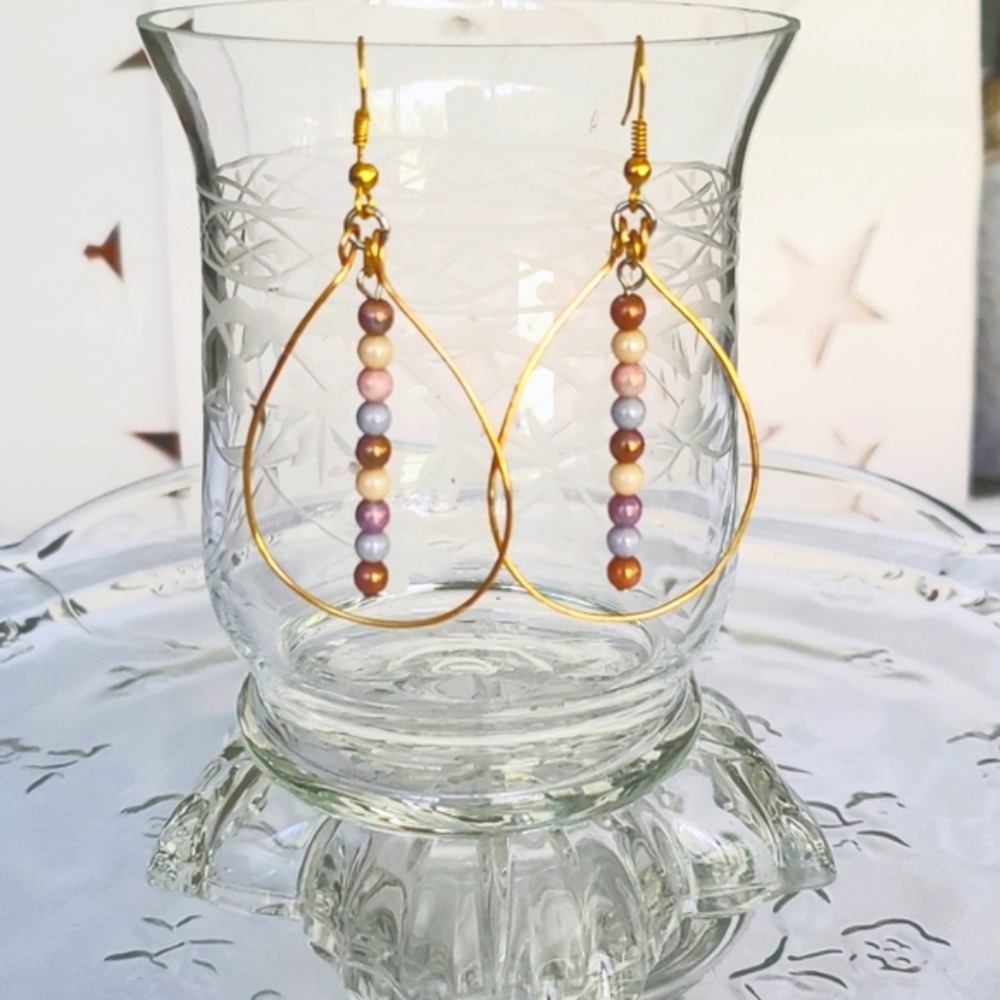 Goldtone Pierced Earrings!